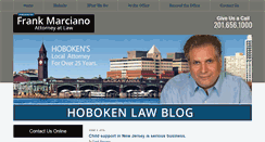 Desktop Screenshot of hobokenlawblog.com