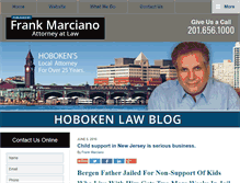 Tablet Screenshot of hobokenlawblog.com